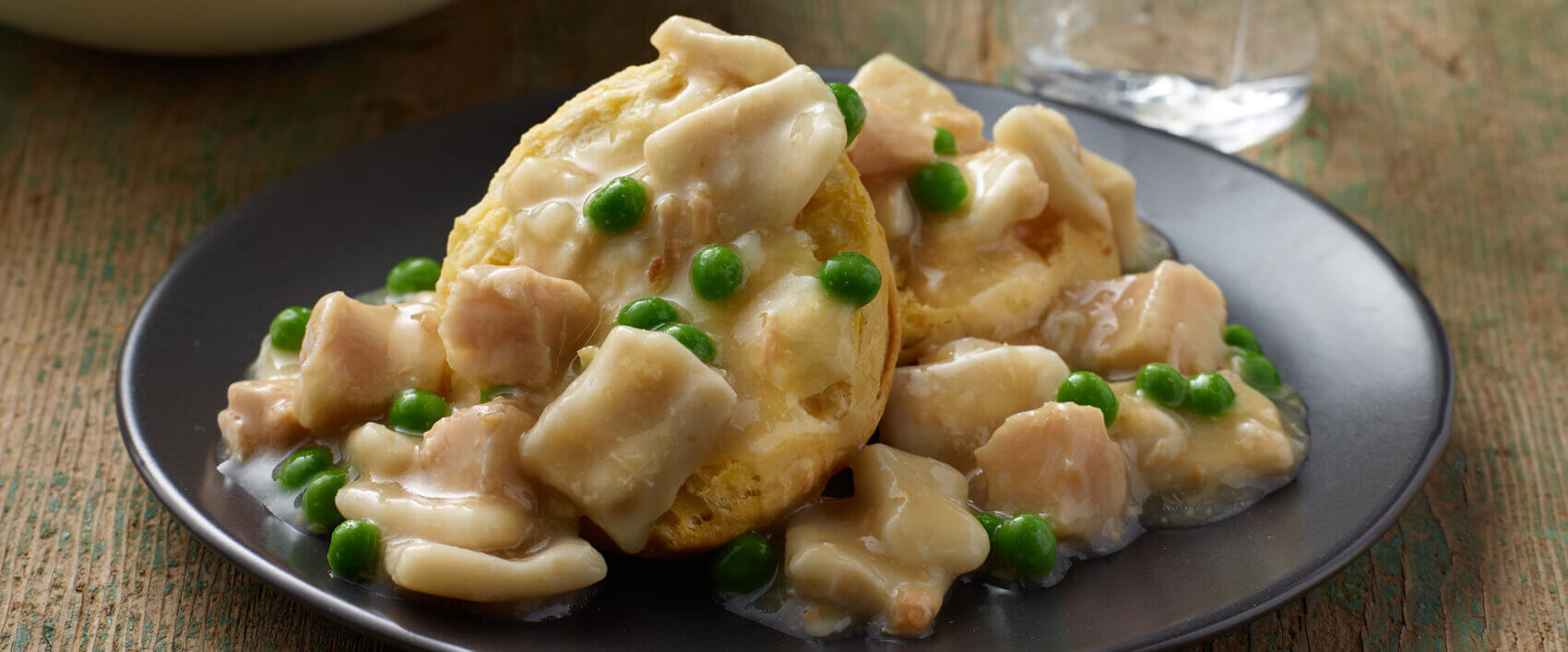 Chicken and Dumplings Over Biscuits - DINTY MOORE® beef stew