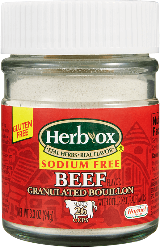 Sodium Free Beef Granulated Bouillon package