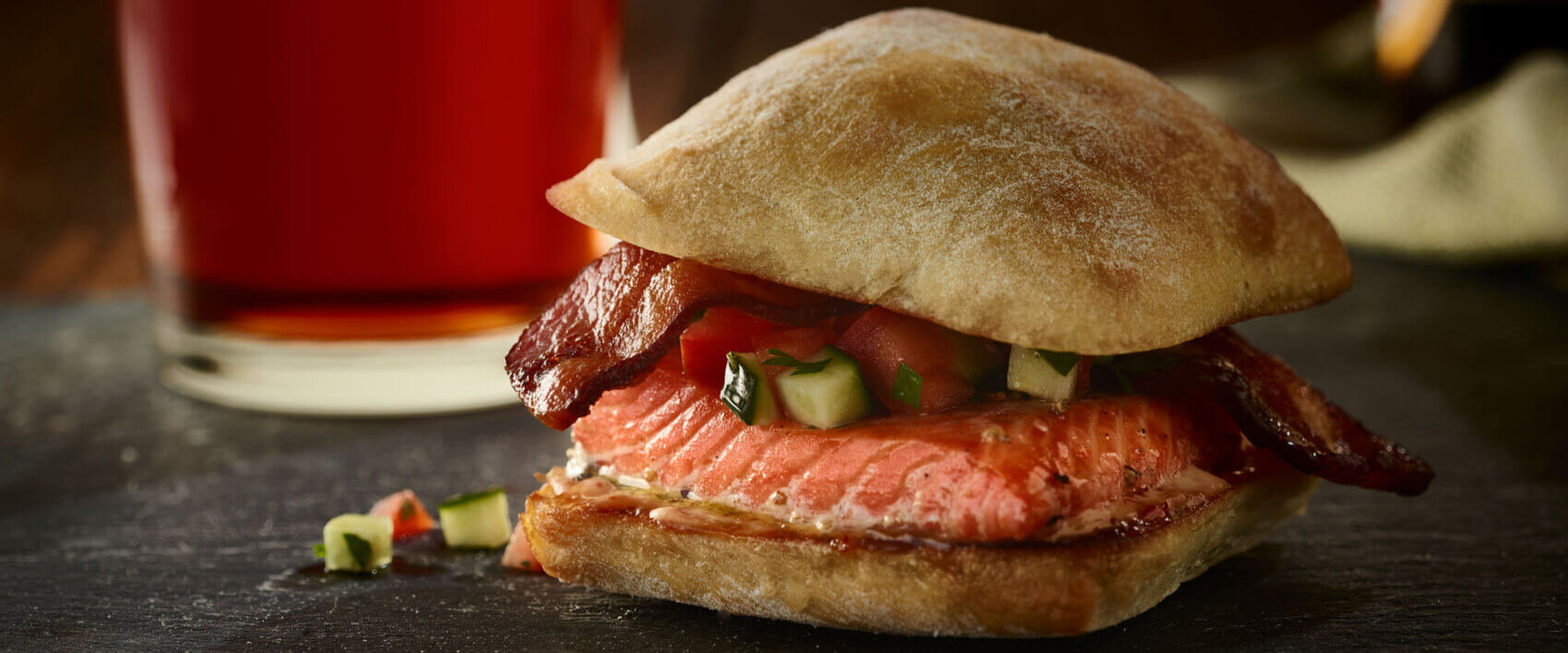 Bacon Salmon Sliders - HORMEL® BLACK LABEL® Bacon