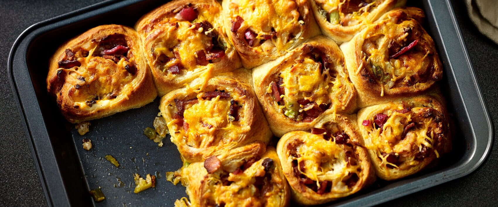 Cheesy Barbeque Chicken Bacon Pinwheels - HORMEL® BLACK LABEL® Bacon