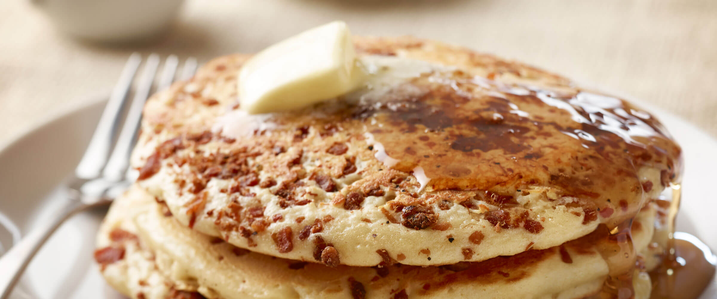 Pancakes with Bacon Bits HORMEL® BLACK LABEL® Bacon