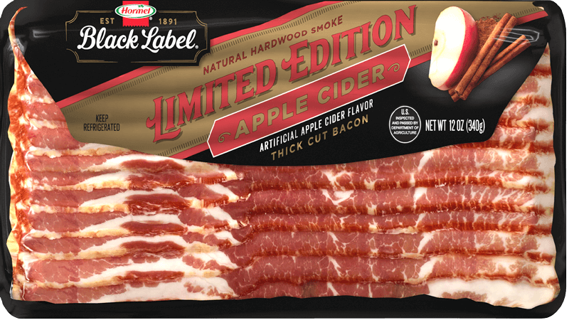 HORMEL BLACK LABEL Bacon Limited Time Offer Apple Cider package