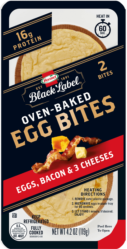 HORMEL BLACK LABEL Egg Bites Bacon package