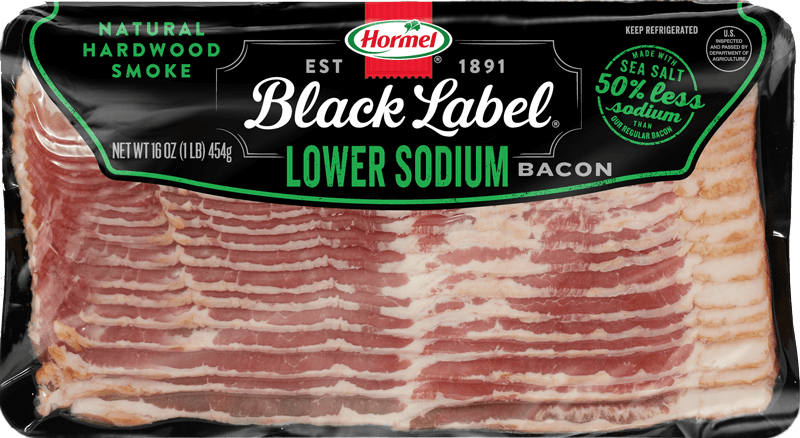 Lower Sodium Bacon package