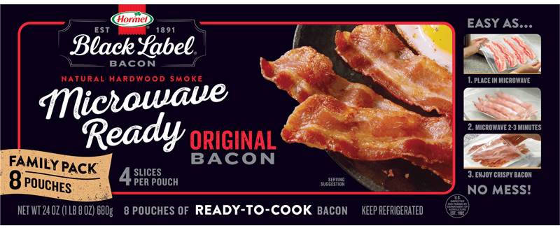 Family Pack Microwave Ready Bacon package