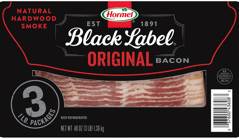 Original Bacon 3 pound pack package