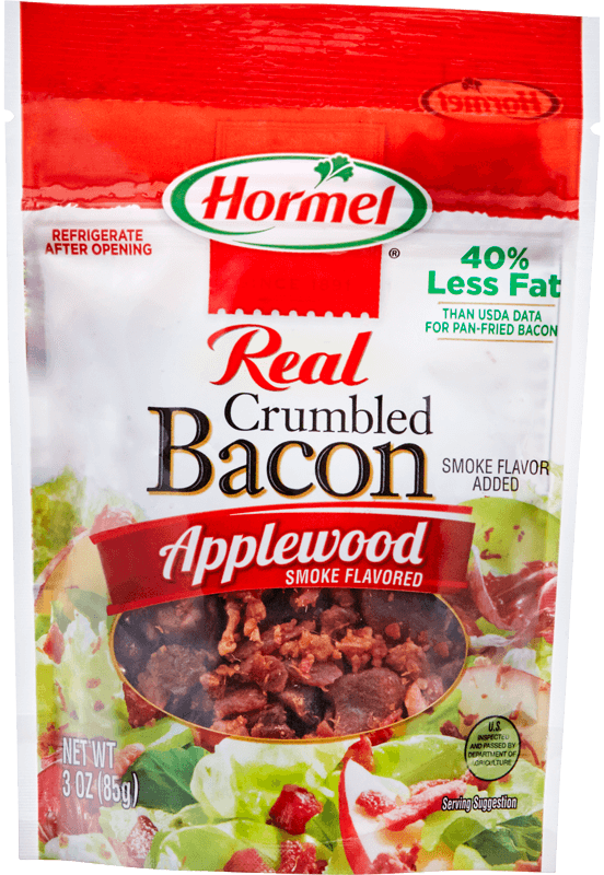 Real Crumbled Bacon Applewood Smoke Flavored package