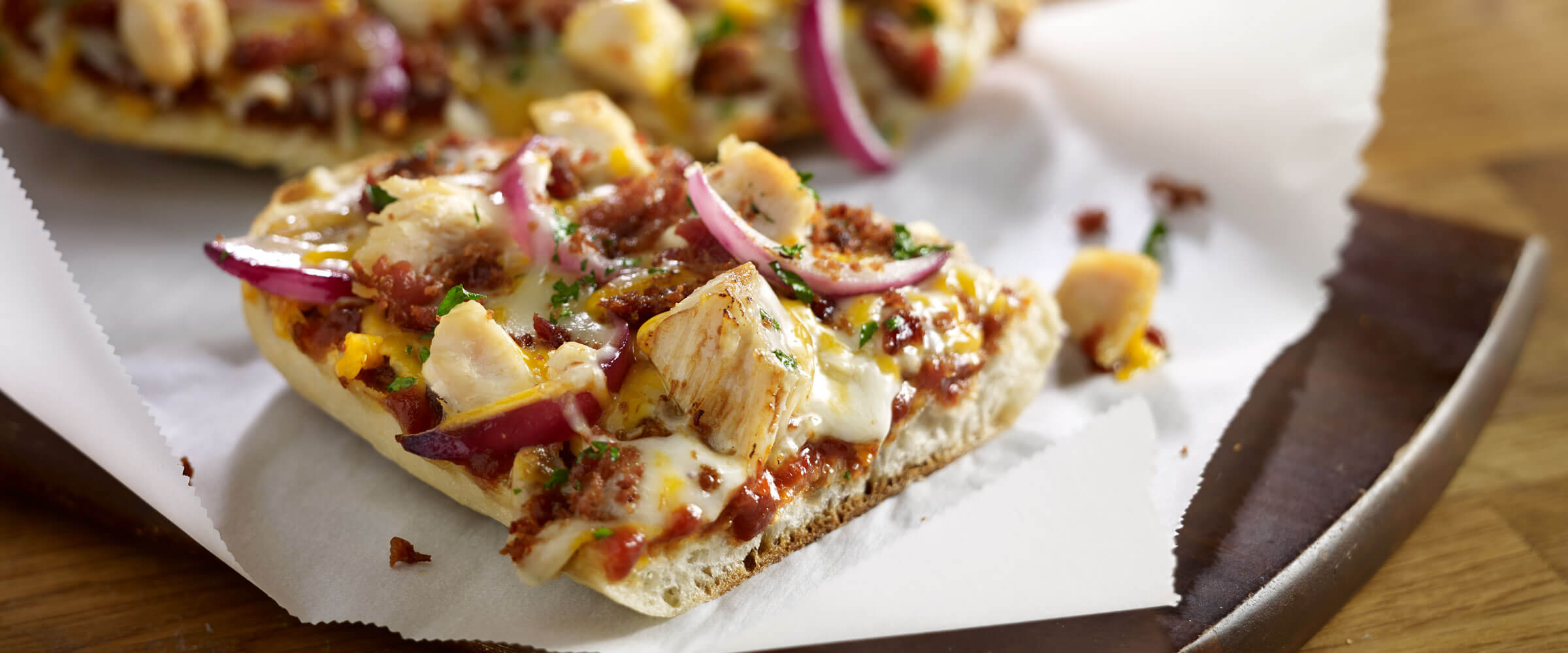 Barbeque chicken pizza