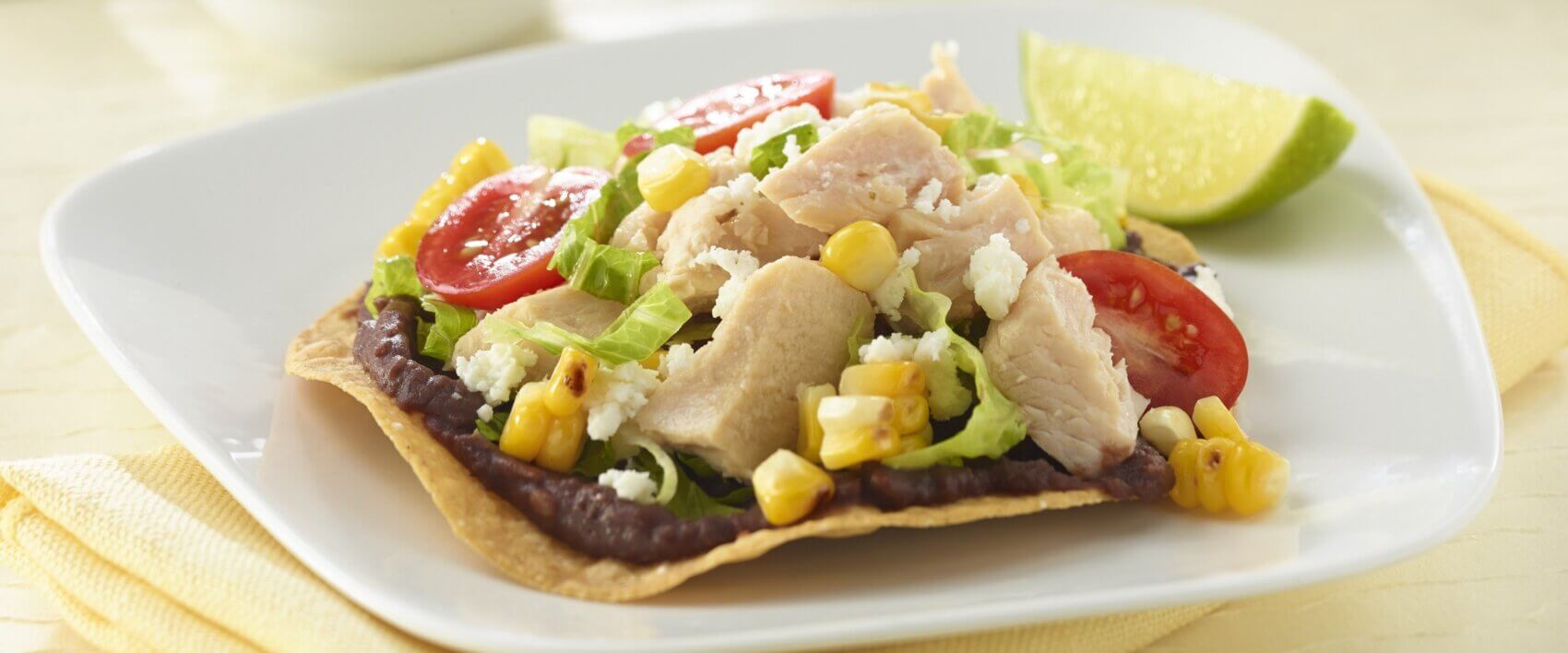 Chicken and Corn Tostadas - HORMEL® Canned Meats
