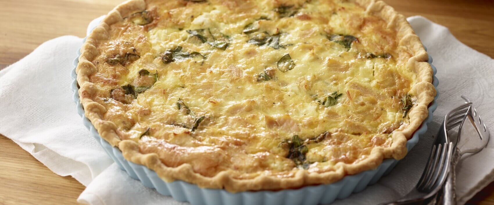 Chicken, Spinach & Feta Quiche - HORMEL® Canned Meats