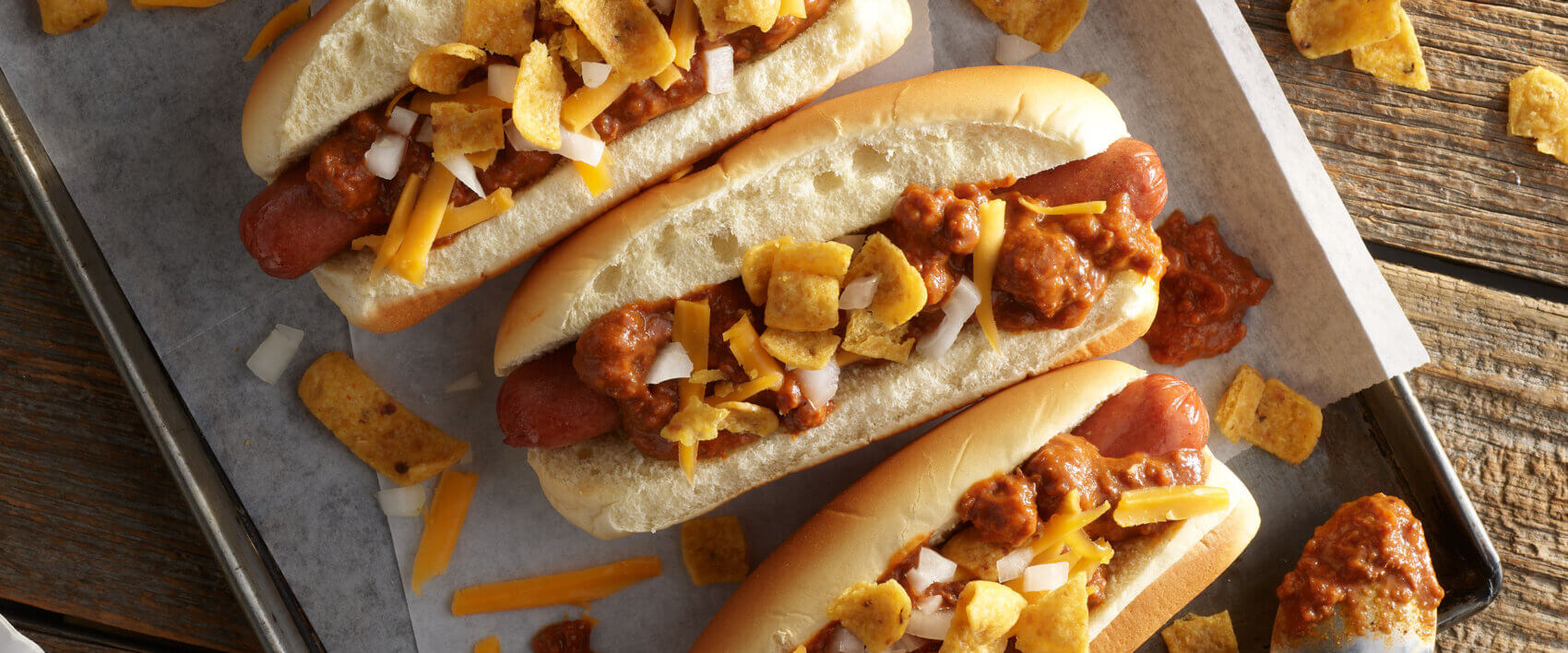 Chili Dogs and Chips - HORMEL® Chili