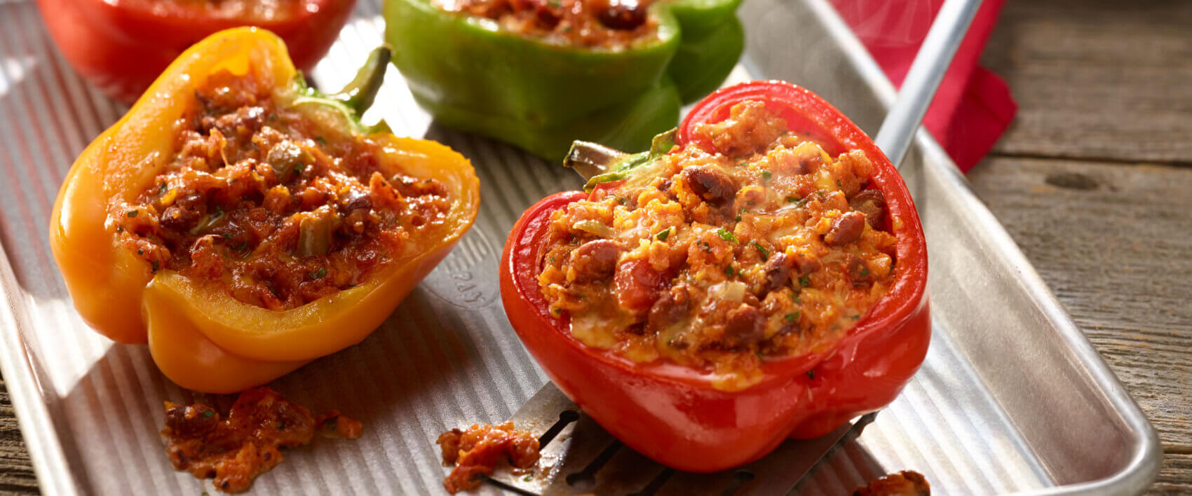Chili Stuffed Peppers