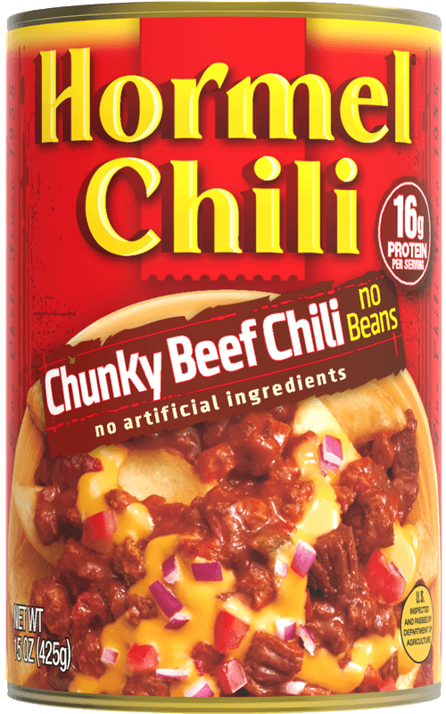 Chunky Beef Chili No Beans can