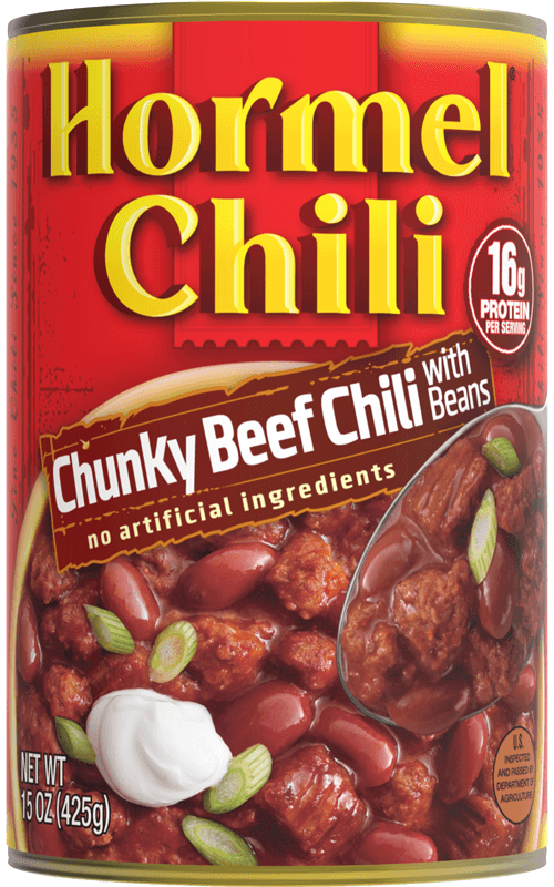 Chunky Beef Chili with Beans can
