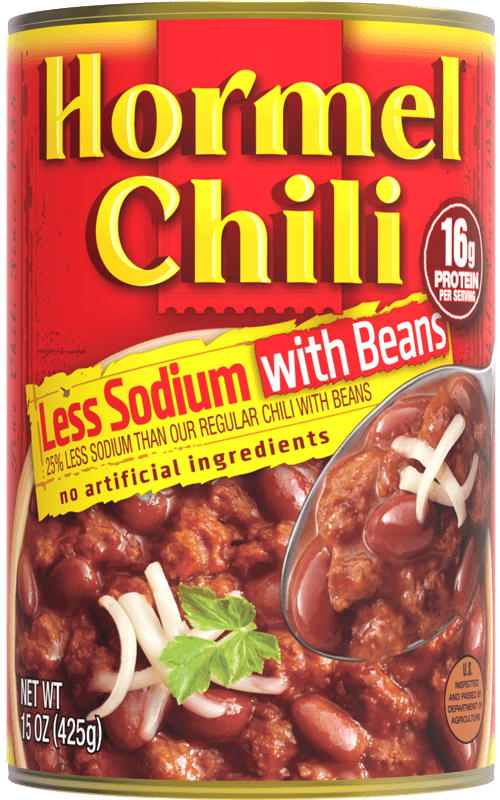 Chili Less Sodium with Beans can