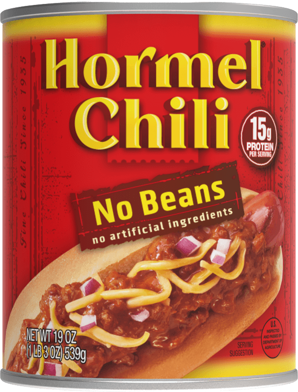 19 ounces No Bean Chili can