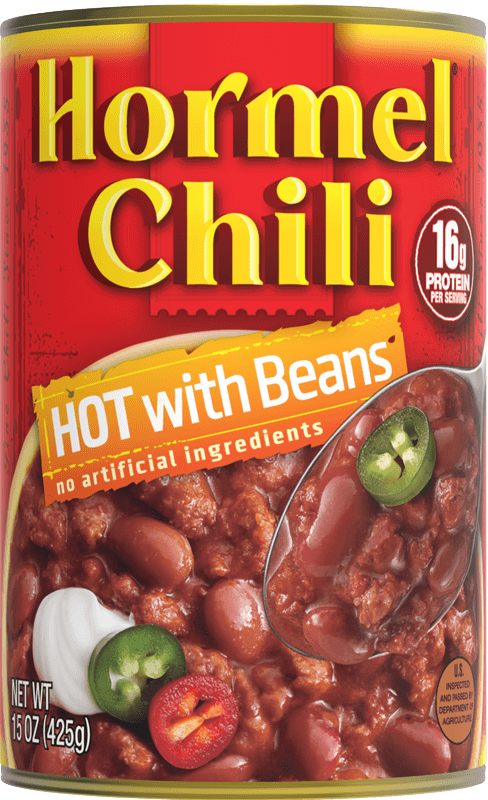 HORMEL Chili Hot with Beans, 15 OZ can