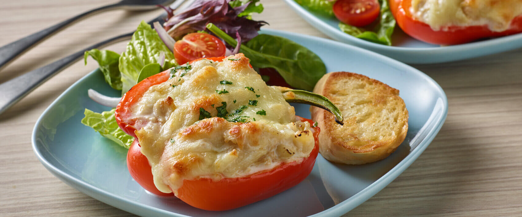 Chicken Alfredo Stuffed Peppers - HORMEL® COMPLEATS® microwavable meals