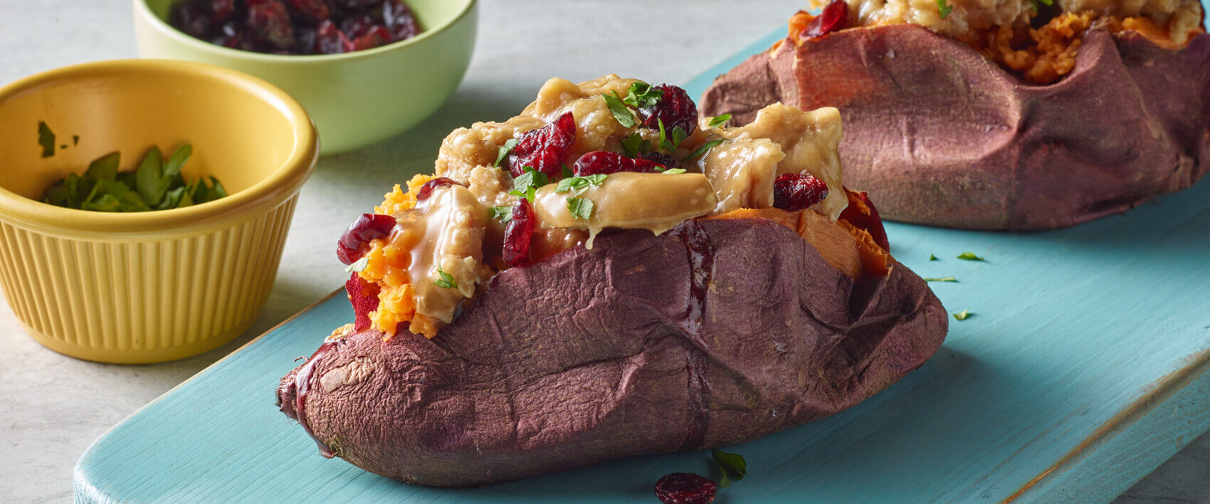 Turkey and Dressing Stuffed Sweet Potatoes - HORMEL® COMPLEATS® microwavable meals