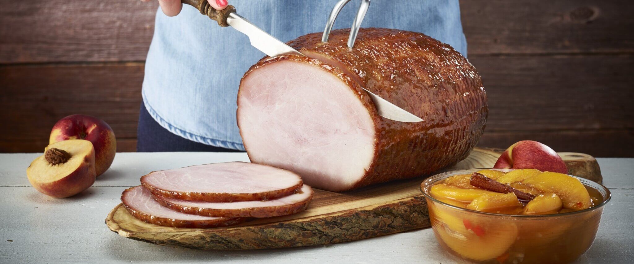 Peach Ginger Glazed Ham HORMEL® CURE 81® Ham