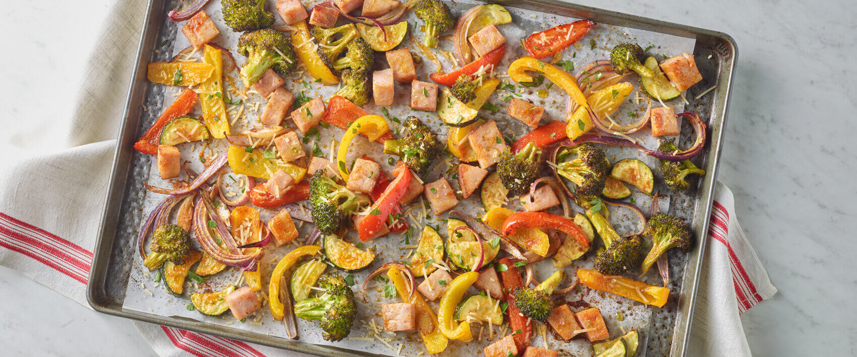 Sheet Pan Ham and Veggies - HORMEL® CURE 81® Ham