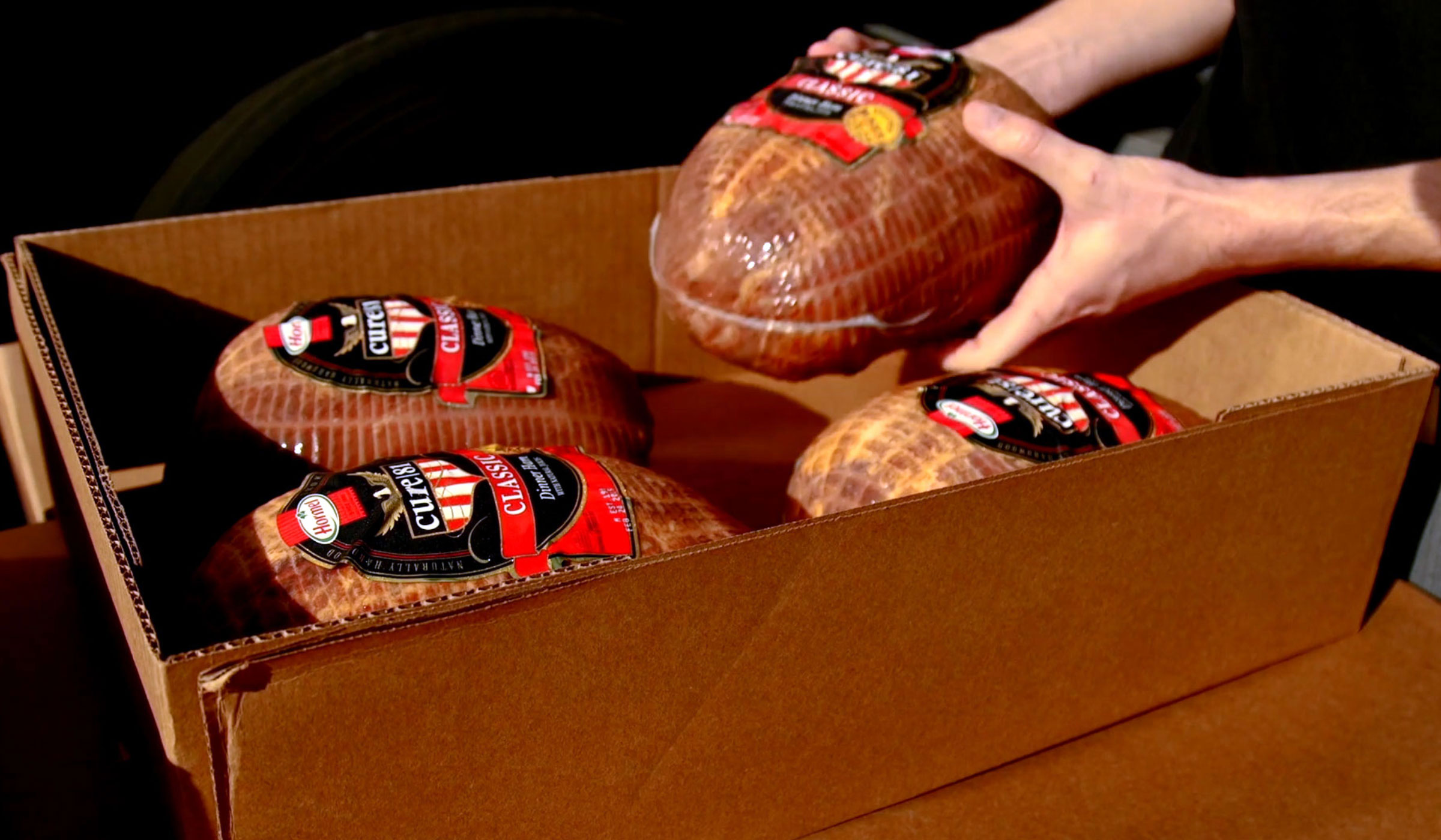 Hams for Hunger box of hams
