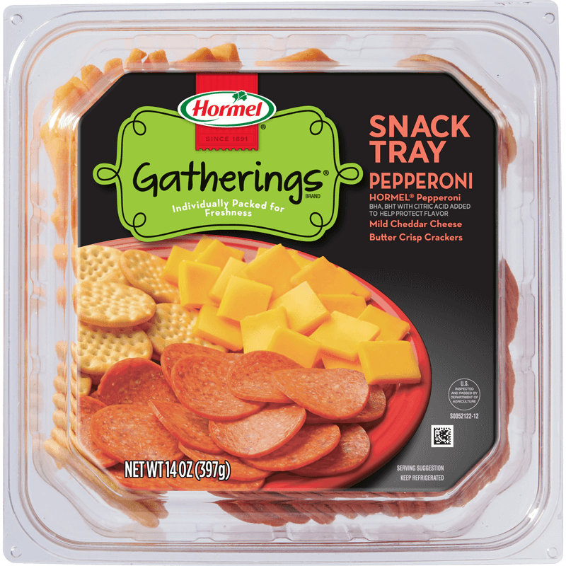 HORMEL GATHERINGS® Pepperoni & Cheese Snack Tray 14oz