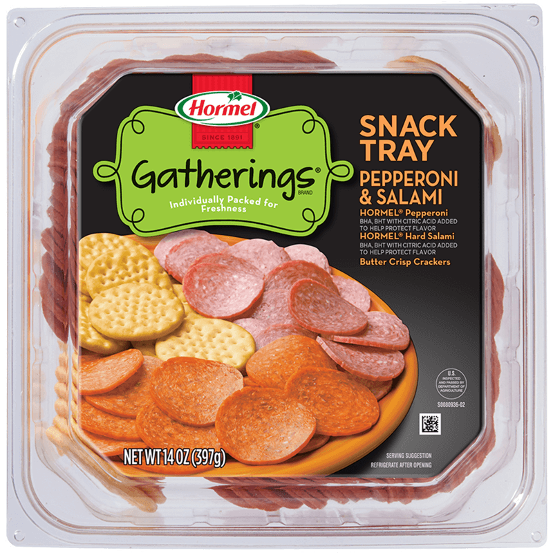 HORMEL GATHERINGS® Pepperoni & Salami Snack Tray 14 oz