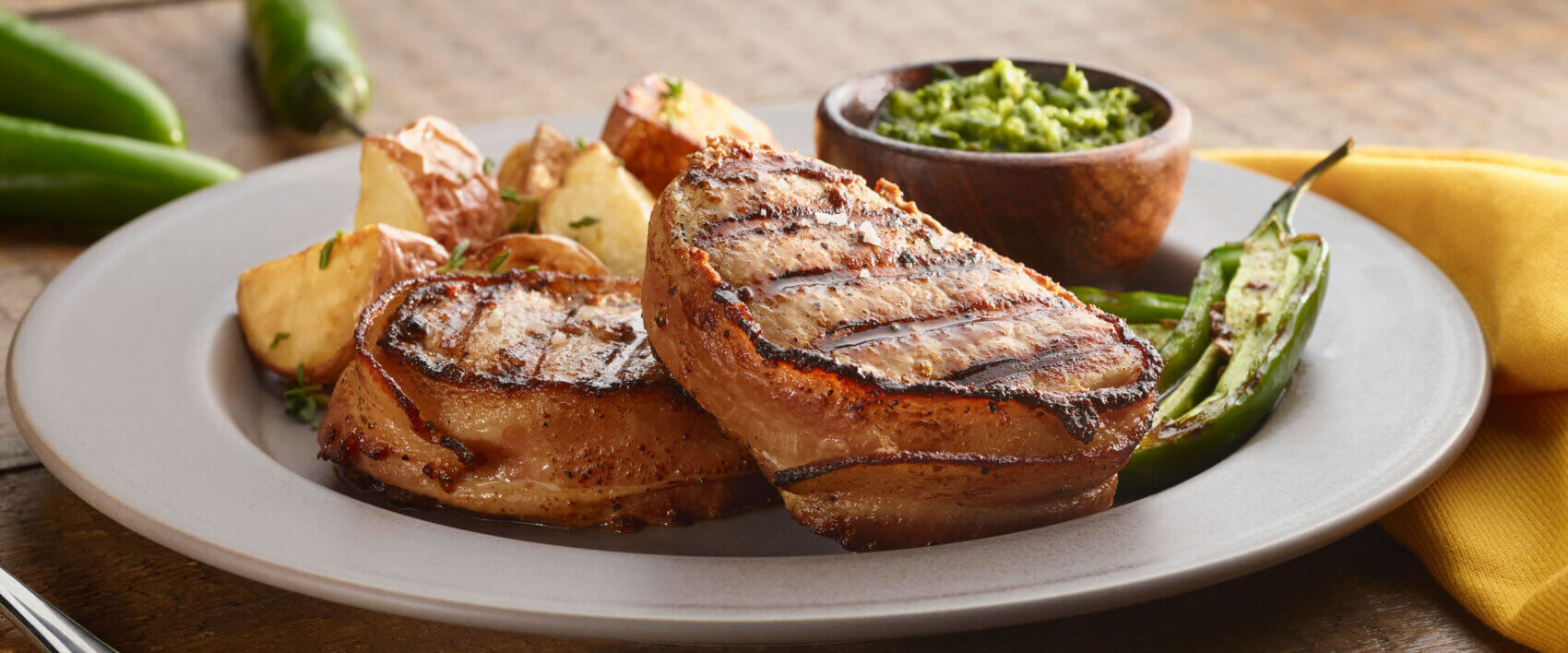 Bacon Wrapped Jalapeño Pork - HORMEL® Marinated Meats