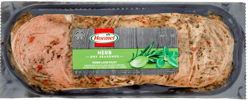 Herb Dry Seasoned Pork Filet package