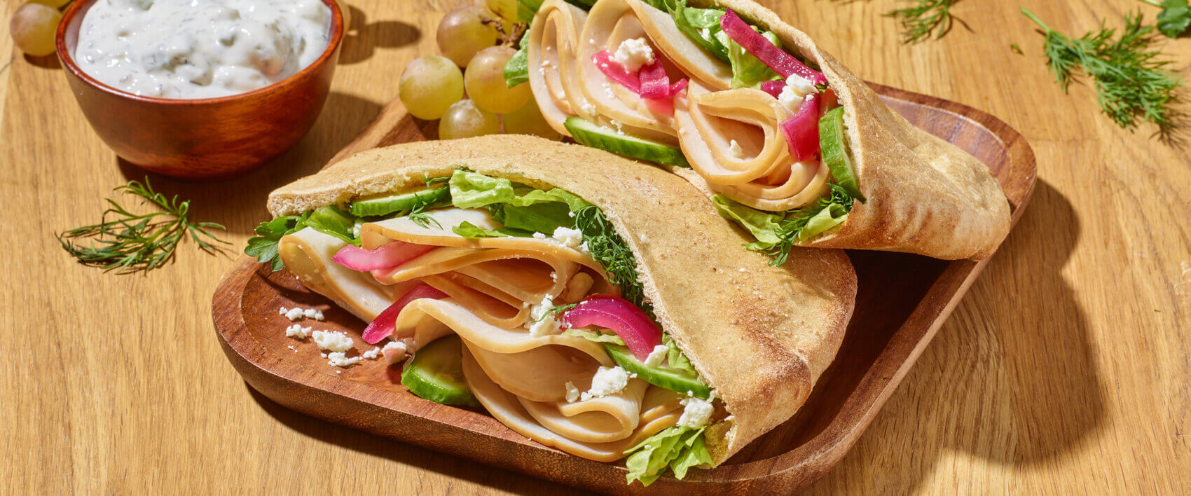 Chicken Pita Sandwich - HORMEL® NATURAL CHOICE® meats