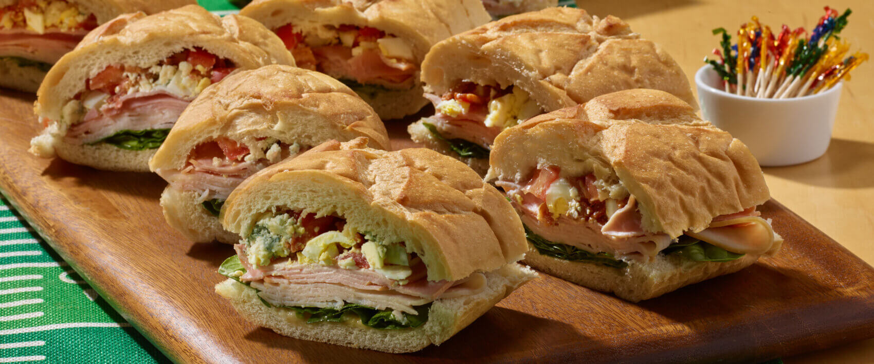 Cobb Salad Party Sub - HORMEL® NATURAL CHOICE® meats