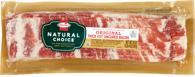 Original Thick Cut Uncured Bacon package