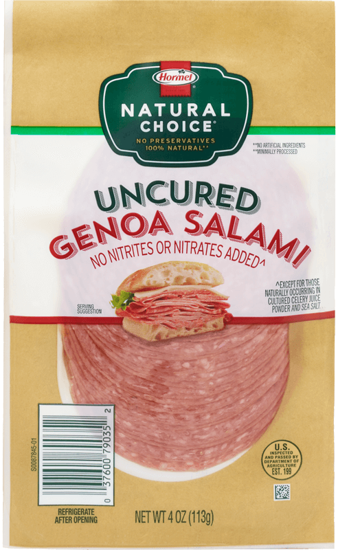 Uncured Genoa Salami package