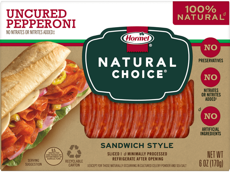 Uncured Sandwich Pepperoni package