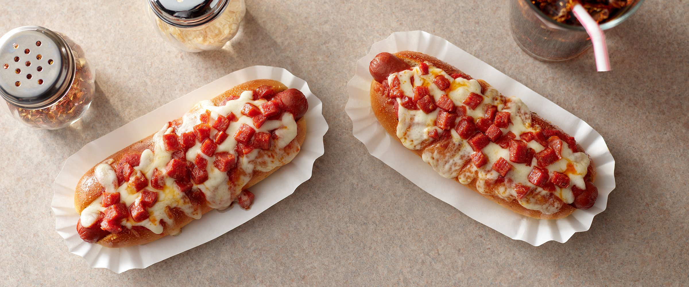 Pizza Hot Dogs