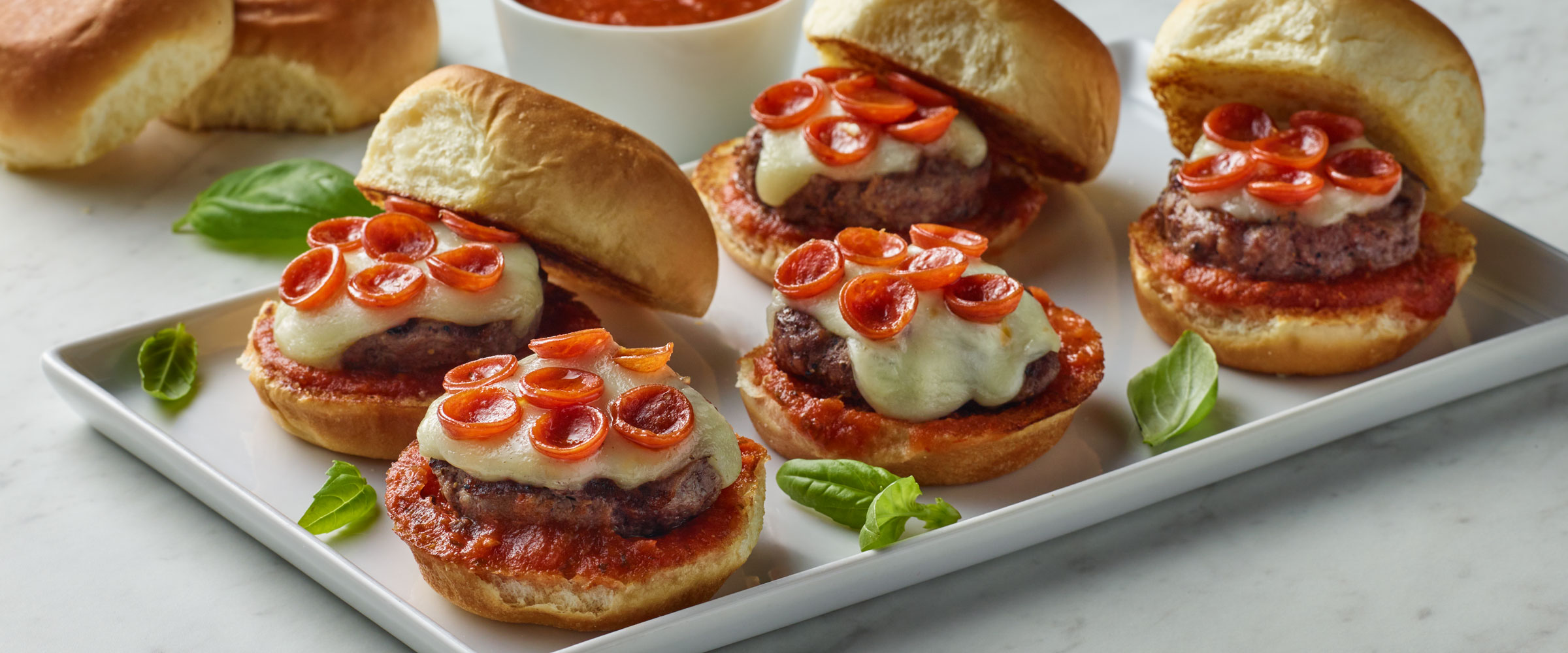 Pizza Burger Sliders