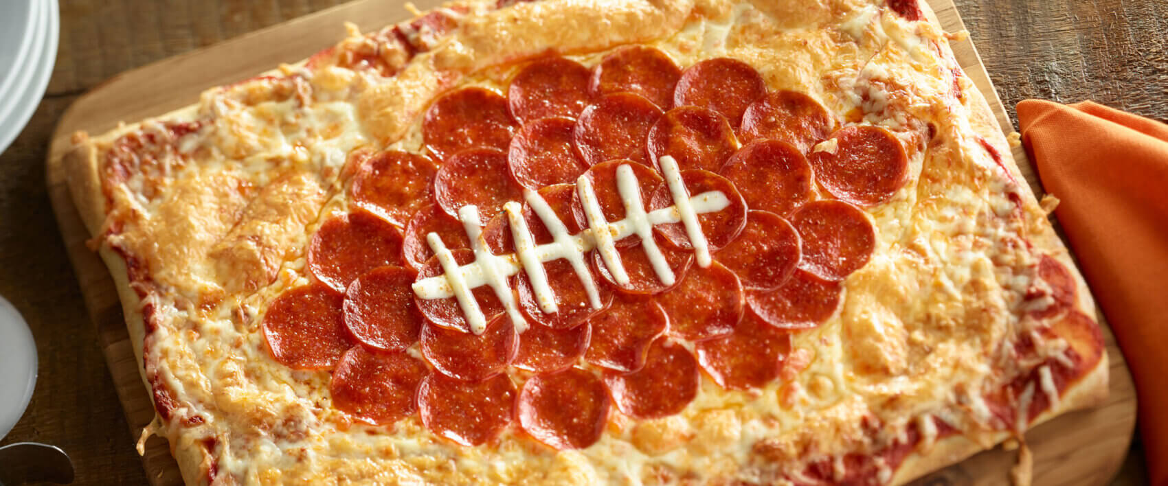 Football Pepperoni Pizza - HORMEL® Pepperoni