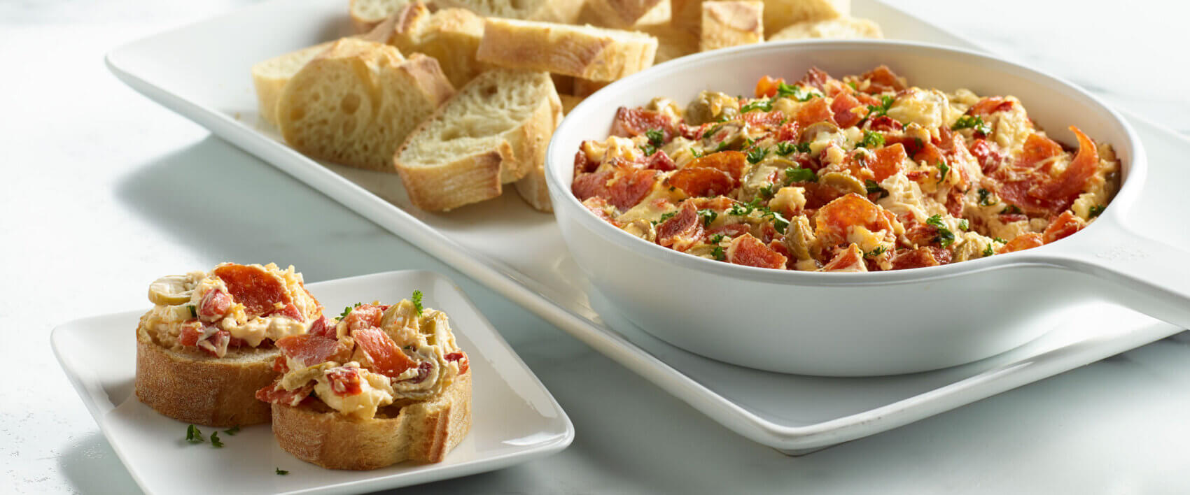 Hot Pepperoni Muffuletta Dip HORMEL® Pepperoni