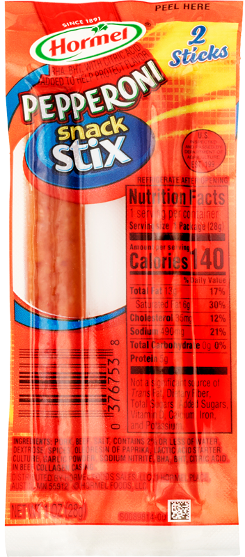 Pepperoni Stix package