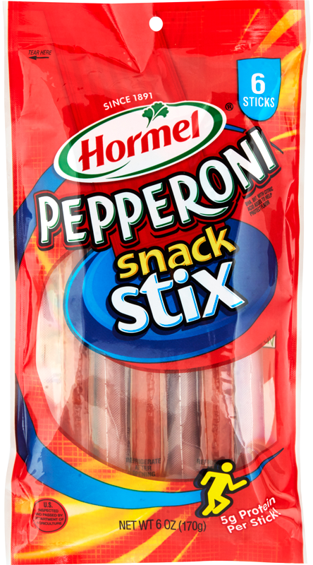 pepperoni snack stix package