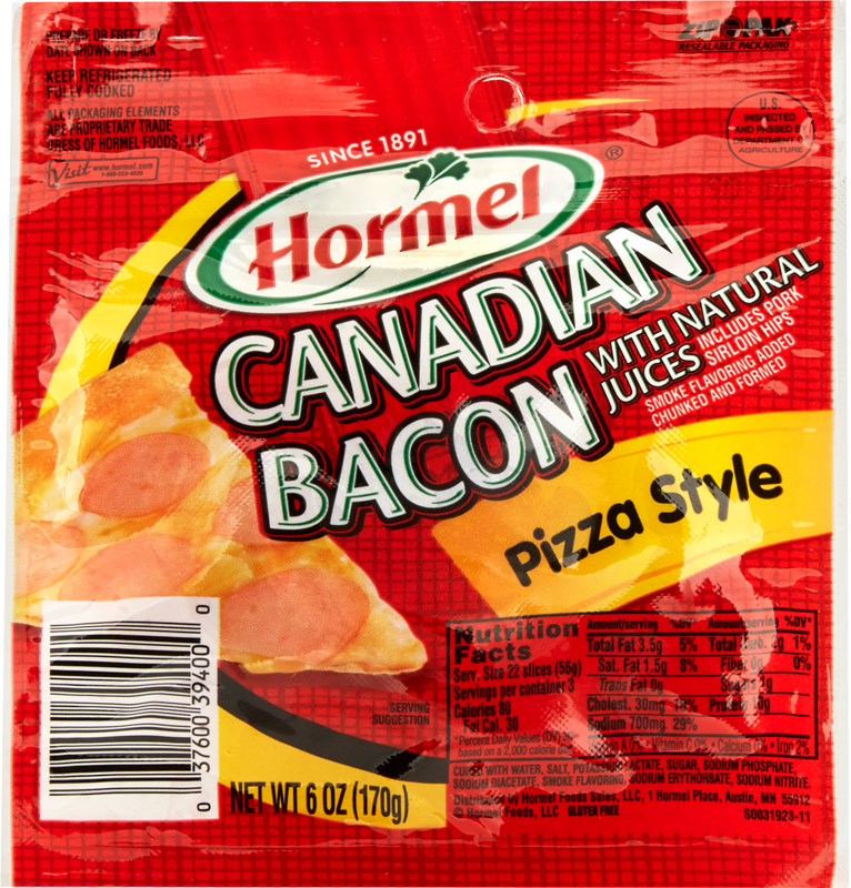 pizza Style Canadian Bacon package