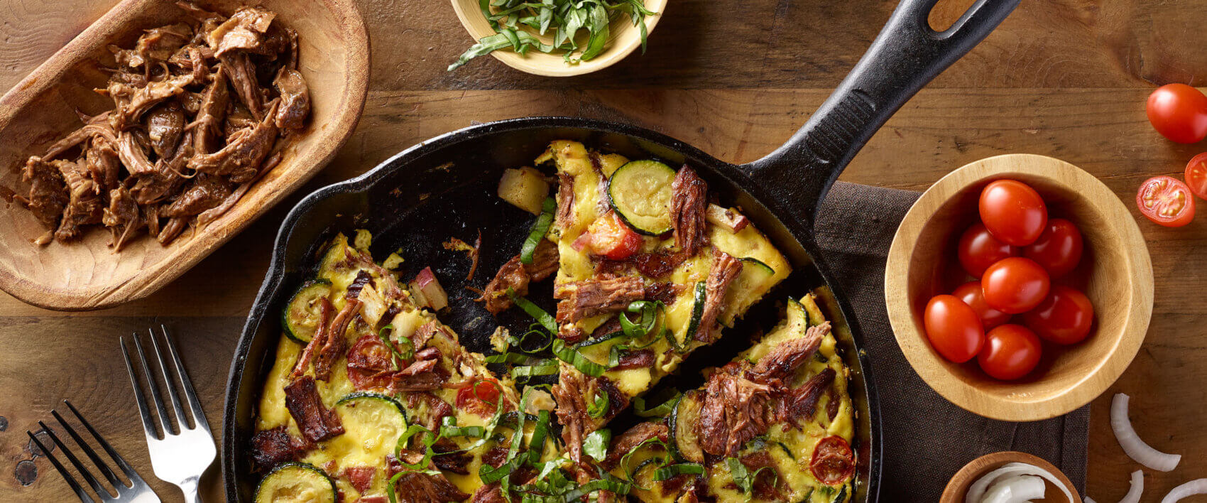 Italian Beef and Vegetable Frittata - HORMEL® SQUARE TABLE™ entrees