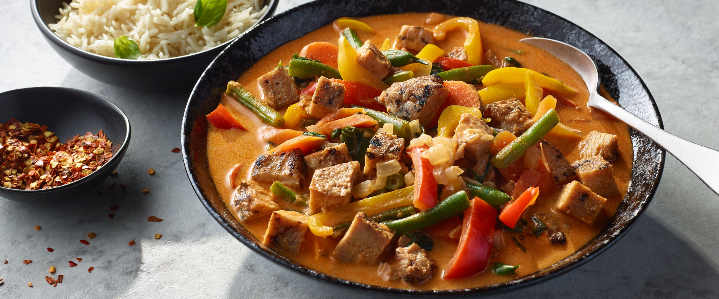 Pork Thai Red Curry and Vegetables