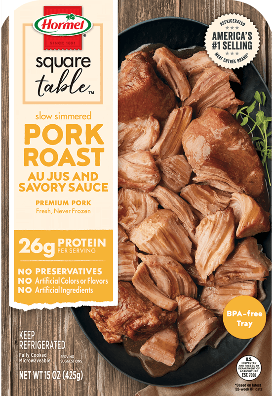 Pork Roast Au Jus and Savory Sauce package