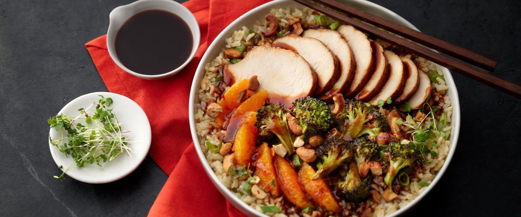 General Tso Turkey Rice Bowl - HOUSE OF TSANG® sauces