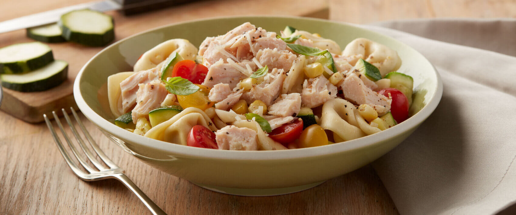 Tortellini Chicken & Corn Pasta Salad - VALLEY FRESH® chicken
