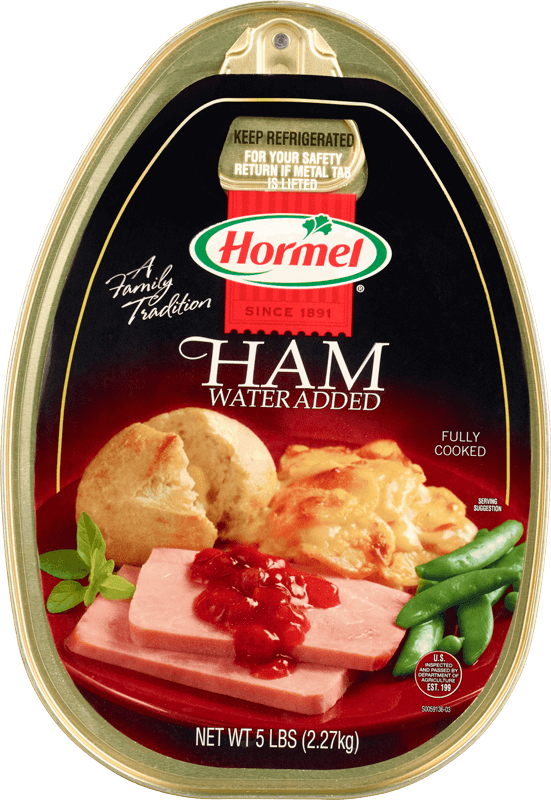 HORMEL Canned Ham in gold oval shaped can