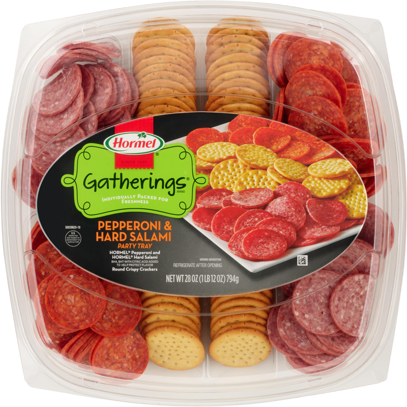 HORMEL GATHERINGS® Hard Salami and Pepperoni Party Tray