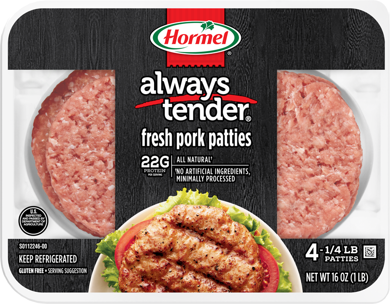 HORMEL® ALWAYS TENDER® Fresh Pork Patty